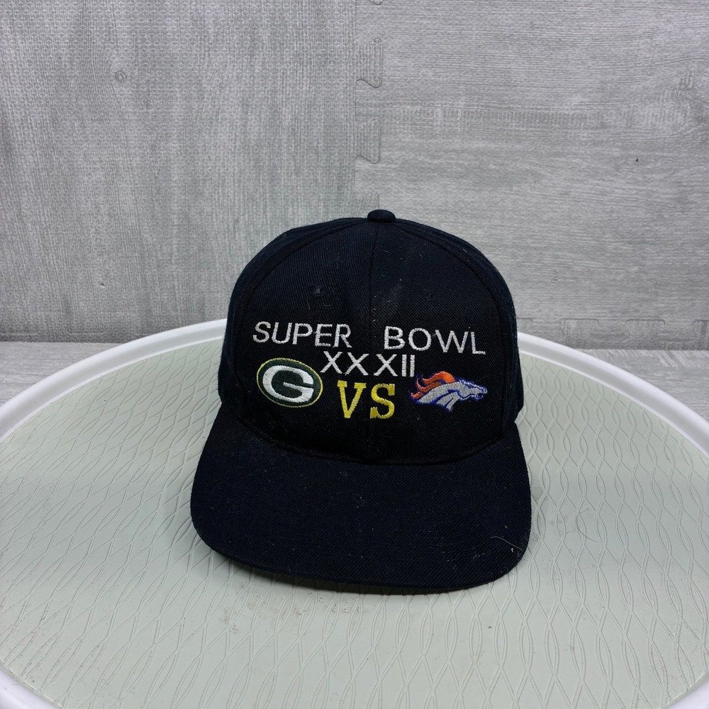 Vintage Denver Broncos Hat Cap Snapback Black‎ Super Bowl XXXII Champions NFL